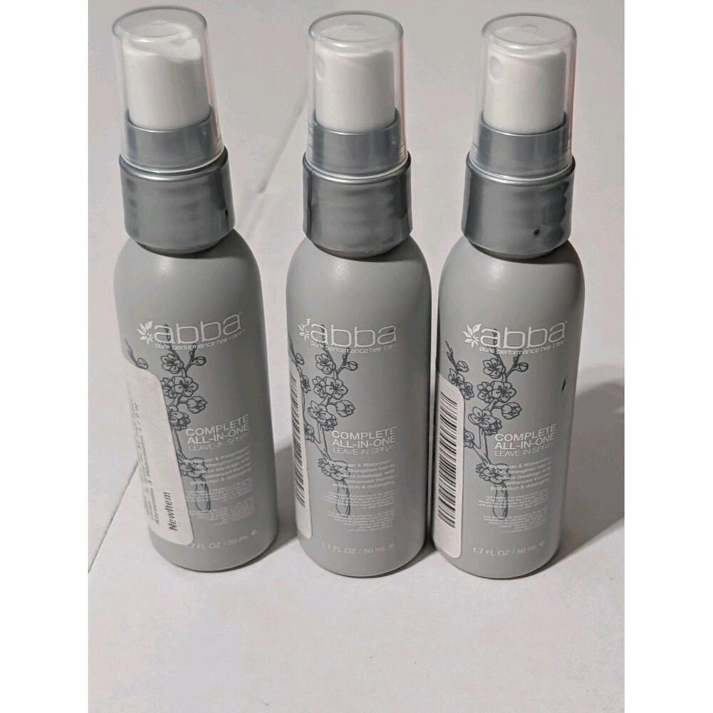 Abba Complete All In One Leave In Spray 1.7 oz 50ml Hair Treatment 3 Pack
